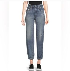 LIKE NEW Miramar Trompe L'Oeil Denim Look Joggers M